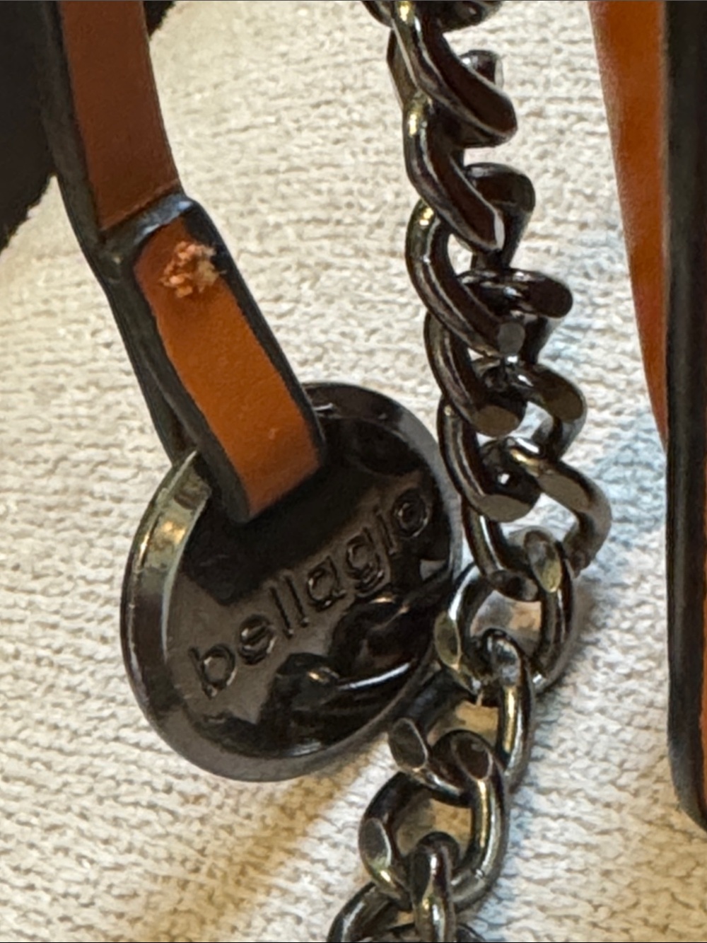 Tan Crossbody Bag with Stud Trim - Picture 8 of 8